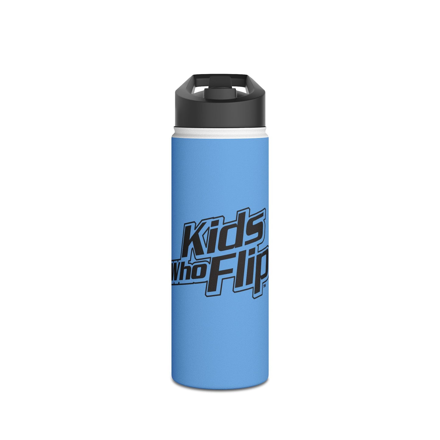 Blue Kids Who Flip Stainless Steel Water Bottle