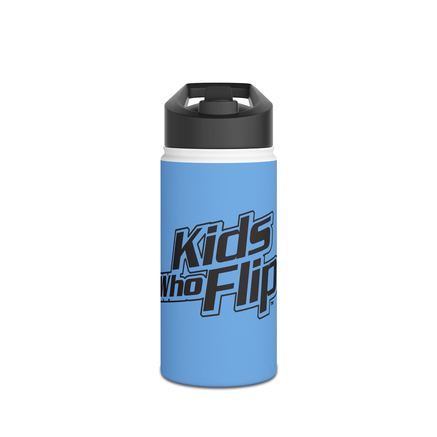 Blue Kids Who Flip Stainless Steel Water Bottle