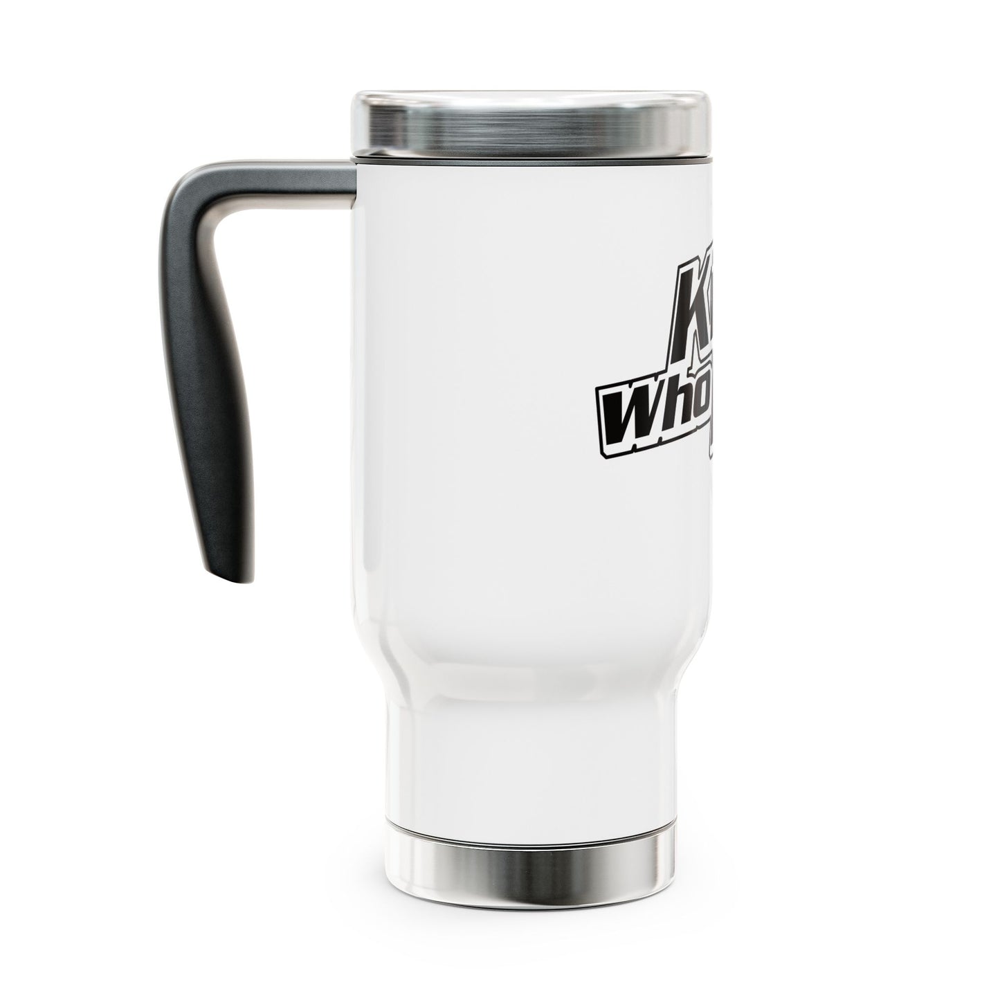 Stainless Steel Travel Mug with Handle, 14oz