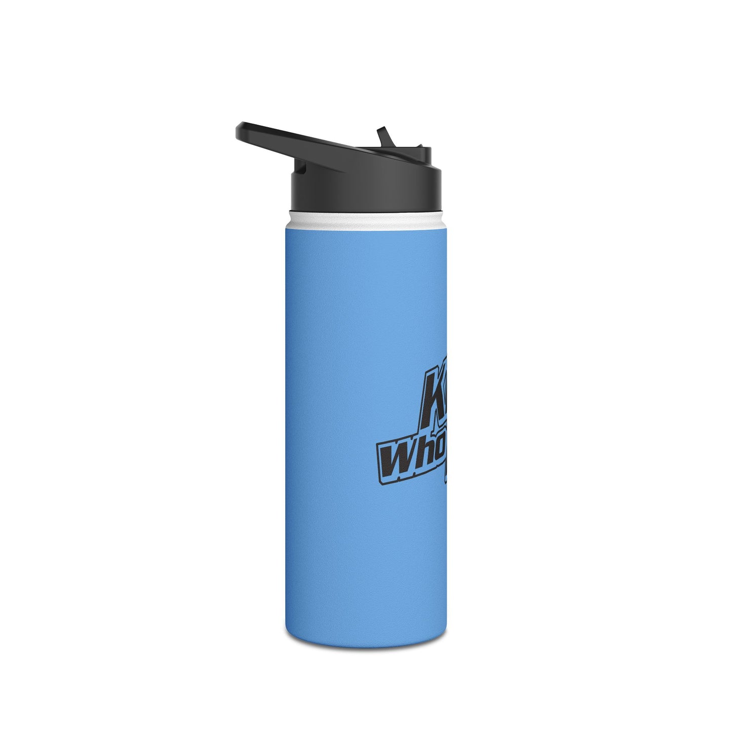 Blue Kids Who Flip Stainless Steel Water Bottle